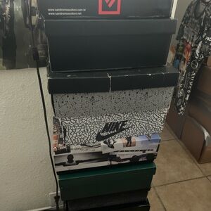 Nike Shoe Box Stack - Black, Gray, Green